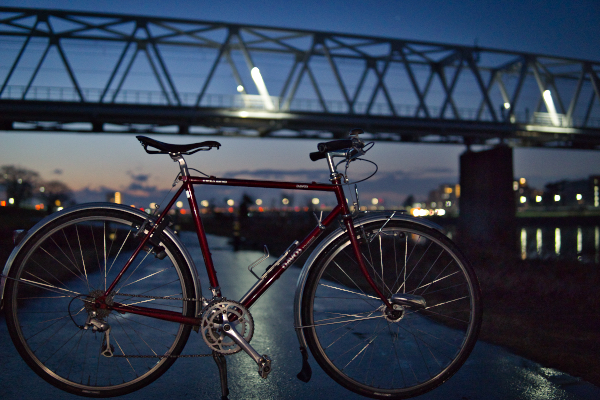 自転車 DAVOS 多摩川